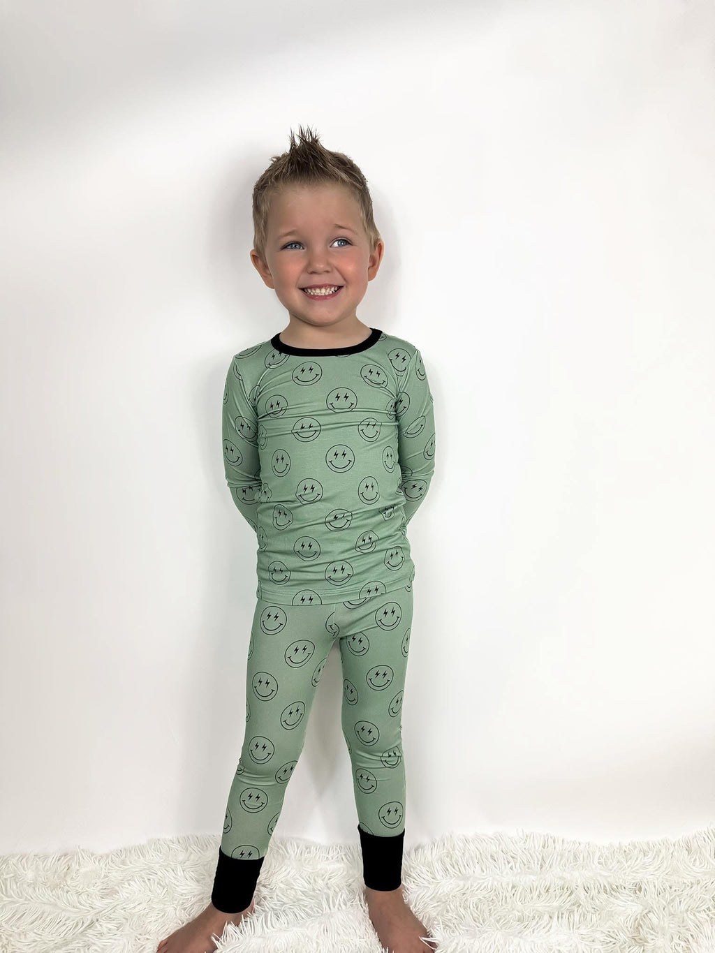 Pistachio Smileys Two Piece Set