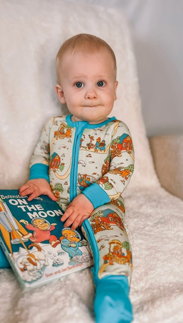 Story Time Bears Double Zippy Romper