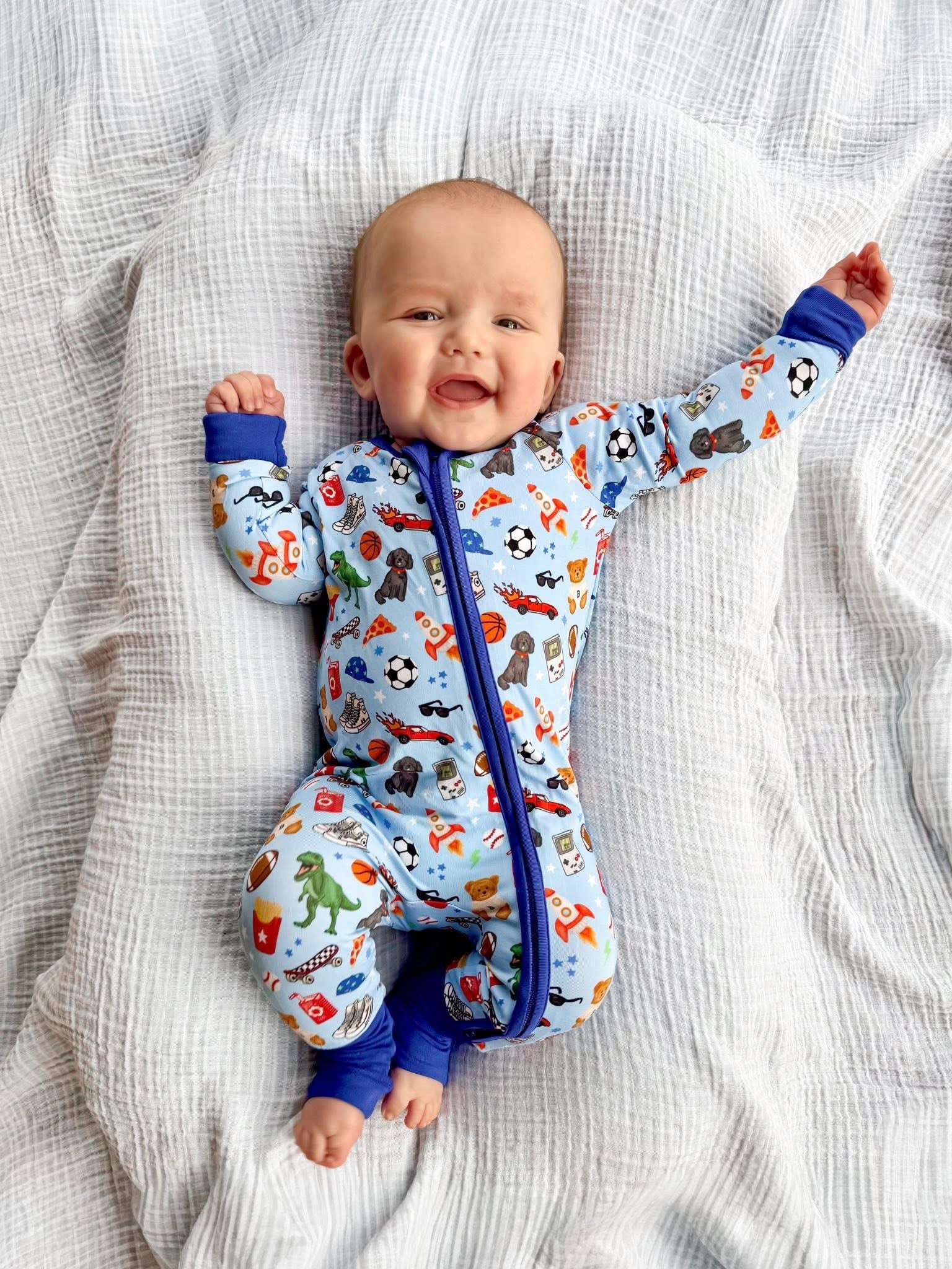 Rad Dude Club Double Zippy Romper