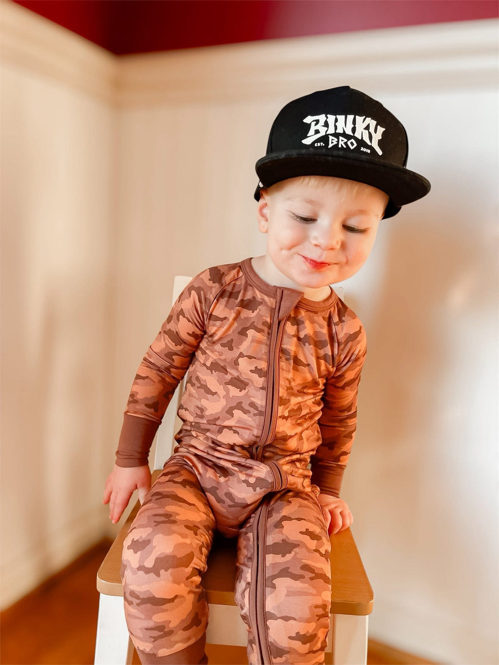 Desert Camo Double Zippy Romper