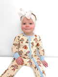 Monkey Business Double Zippy Romper