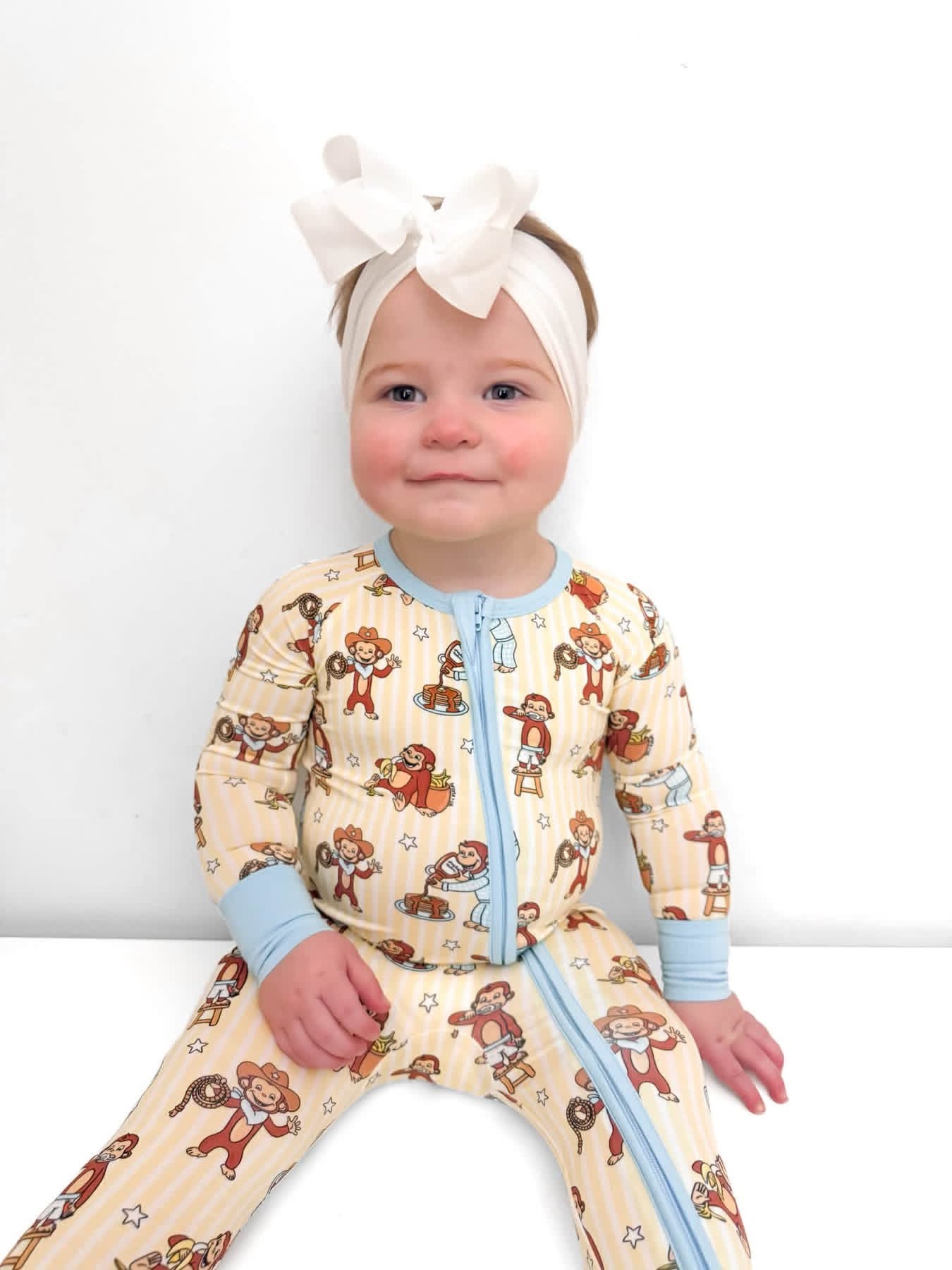 Monkey Business Double Zippy Romper
