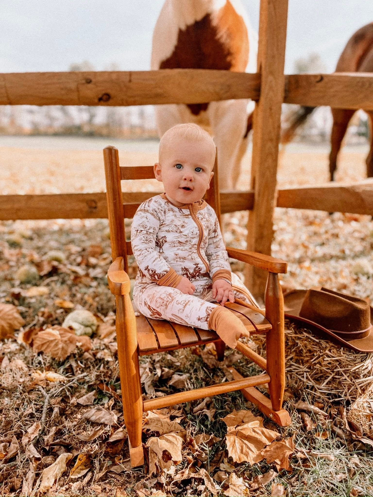 Western Heirloom Double Zippy Romper