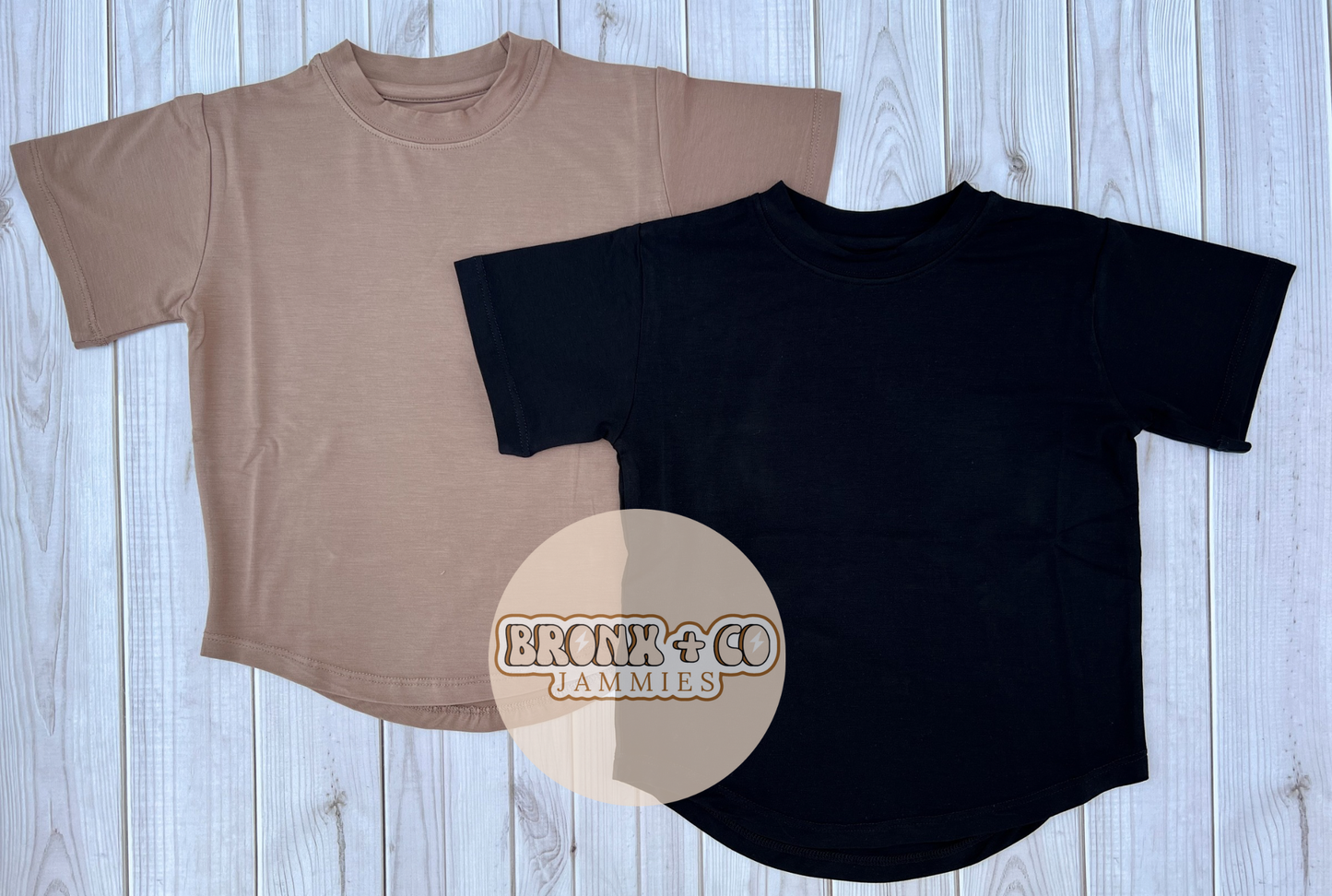 BLACK/BROWN BAMBOO TEES