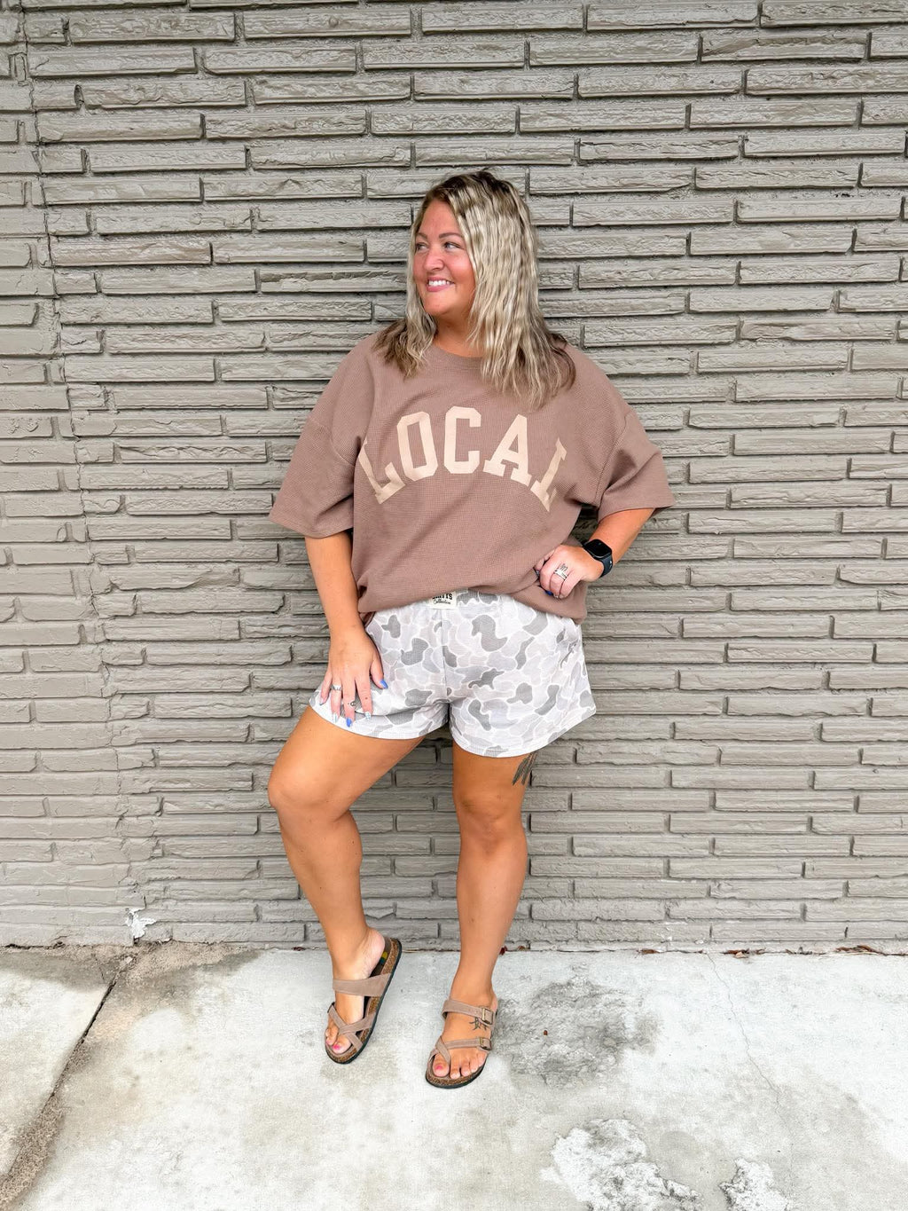 Local Waffle Knit Short Set