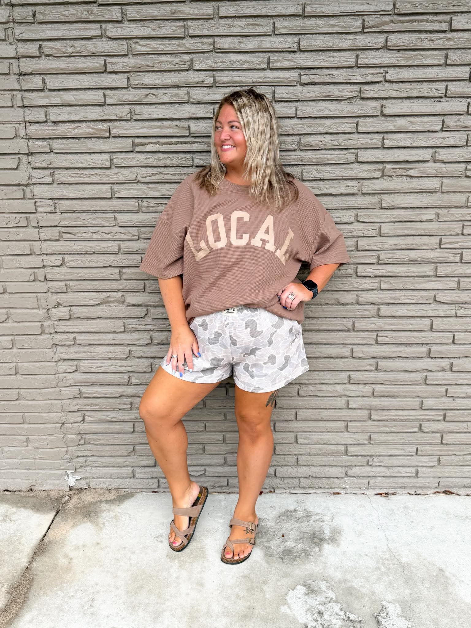 Local Waffle Knit Short Set