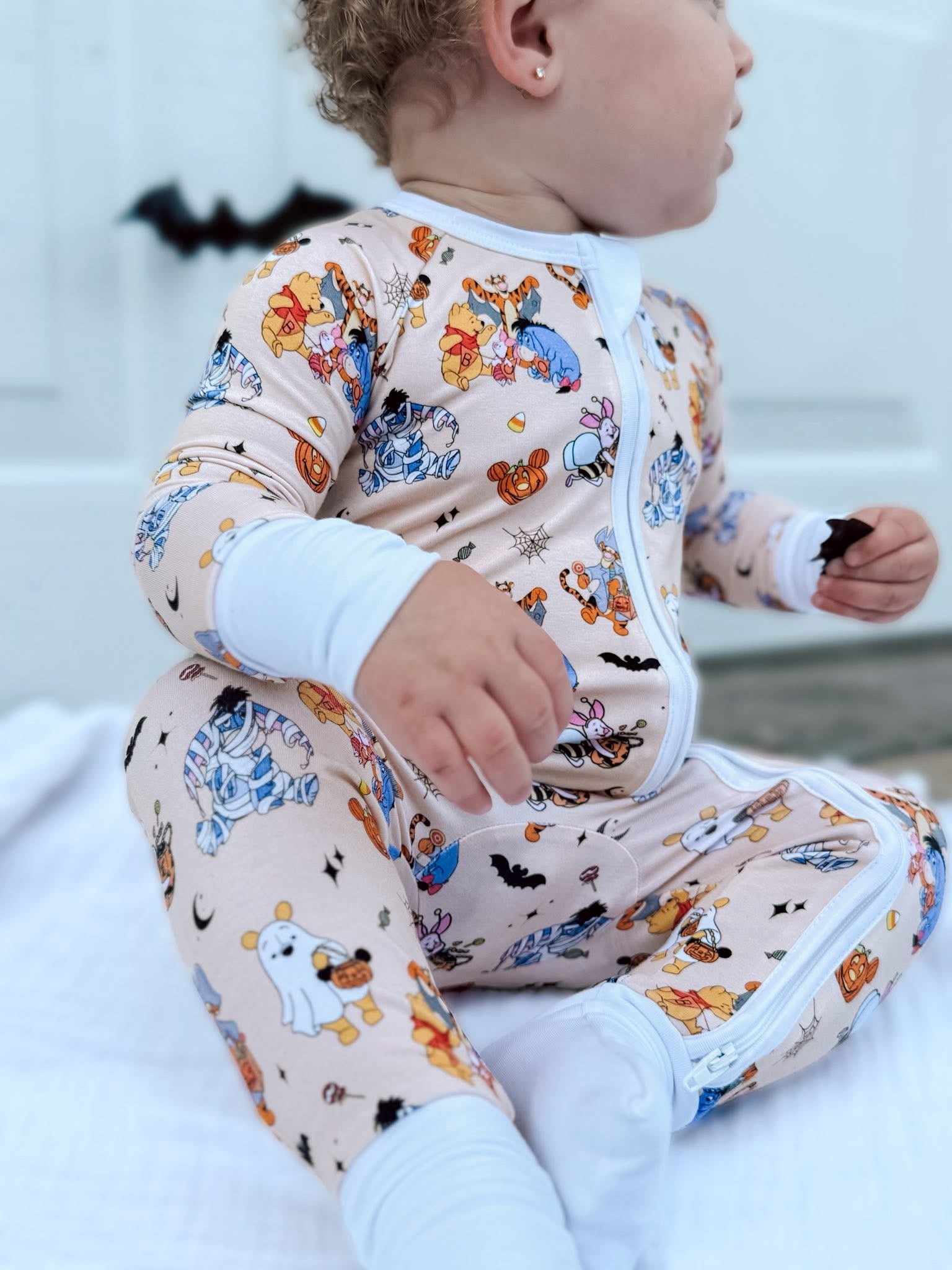 Spooky Friends Double Zippy Romper