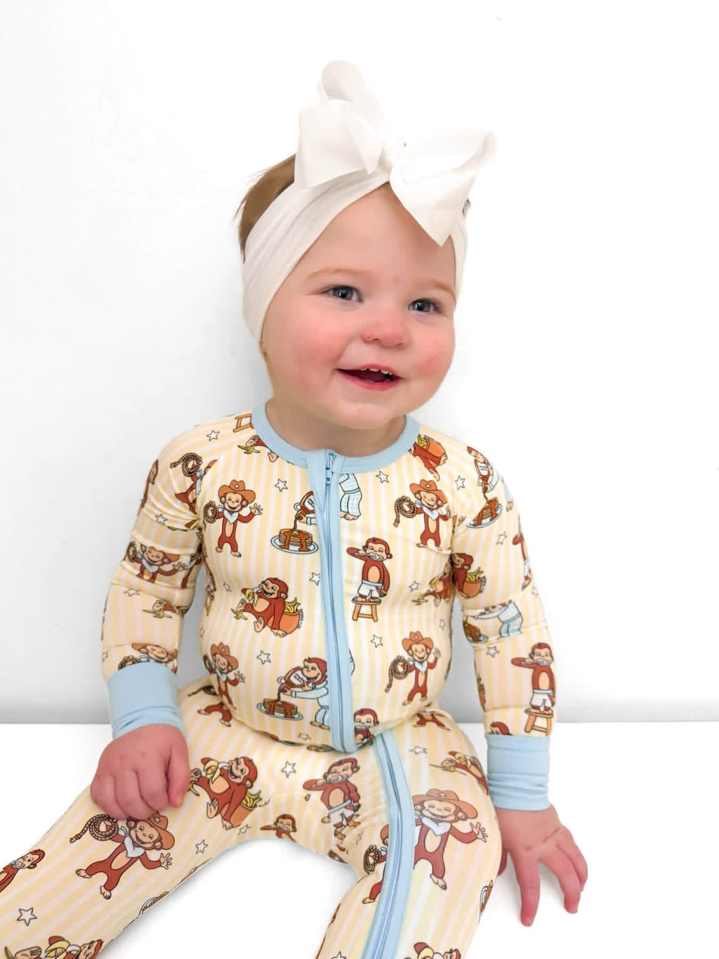 Monkey Business Double Zippy Romper