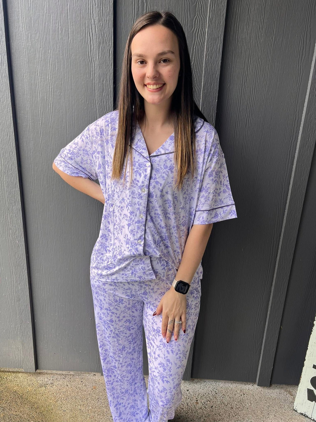 Lavender Toile Womens Pant Set