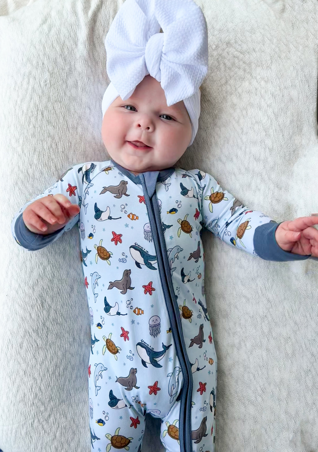 Sealife Double Zippy Romper
