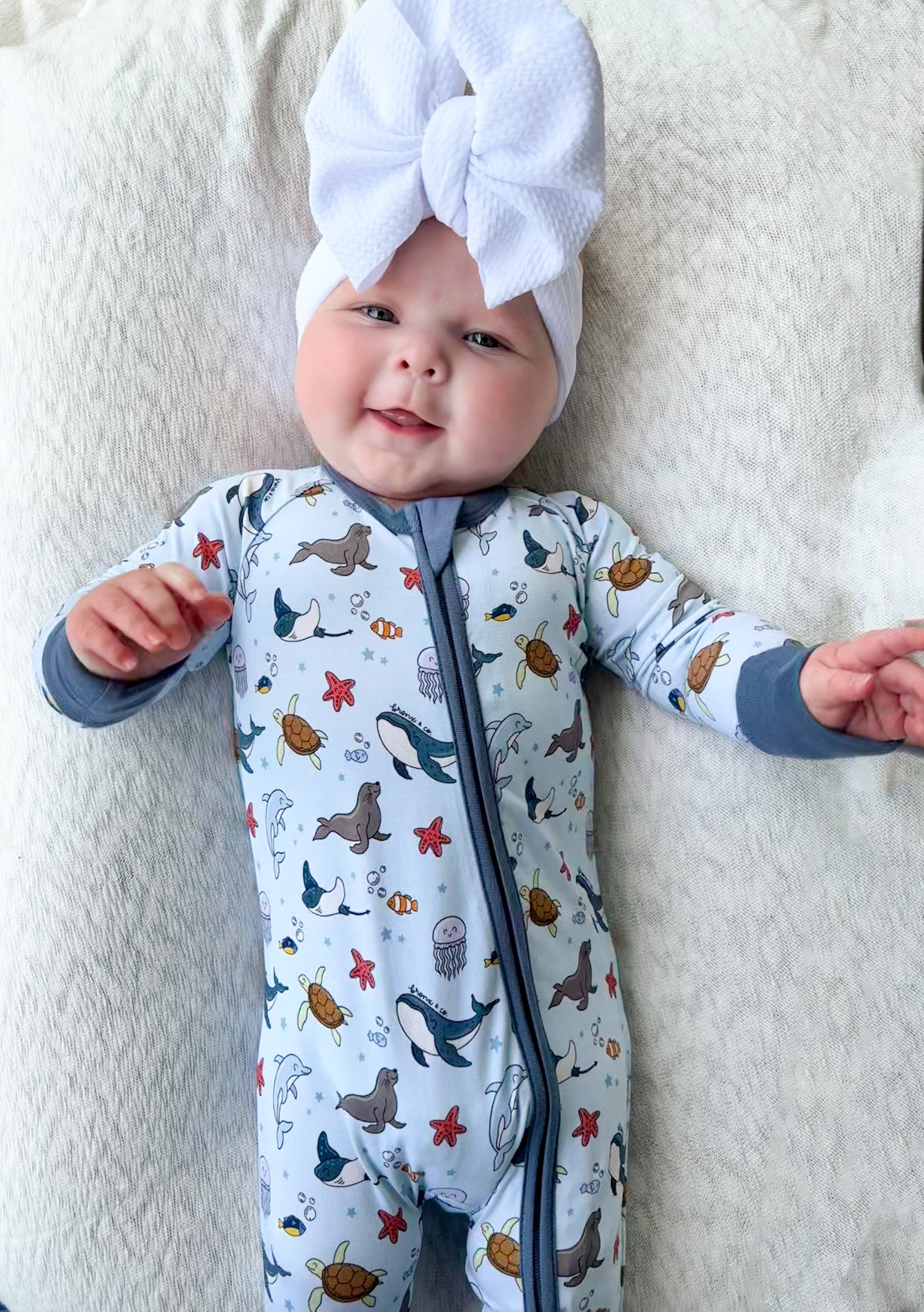 Sealife Double Zippy Romper