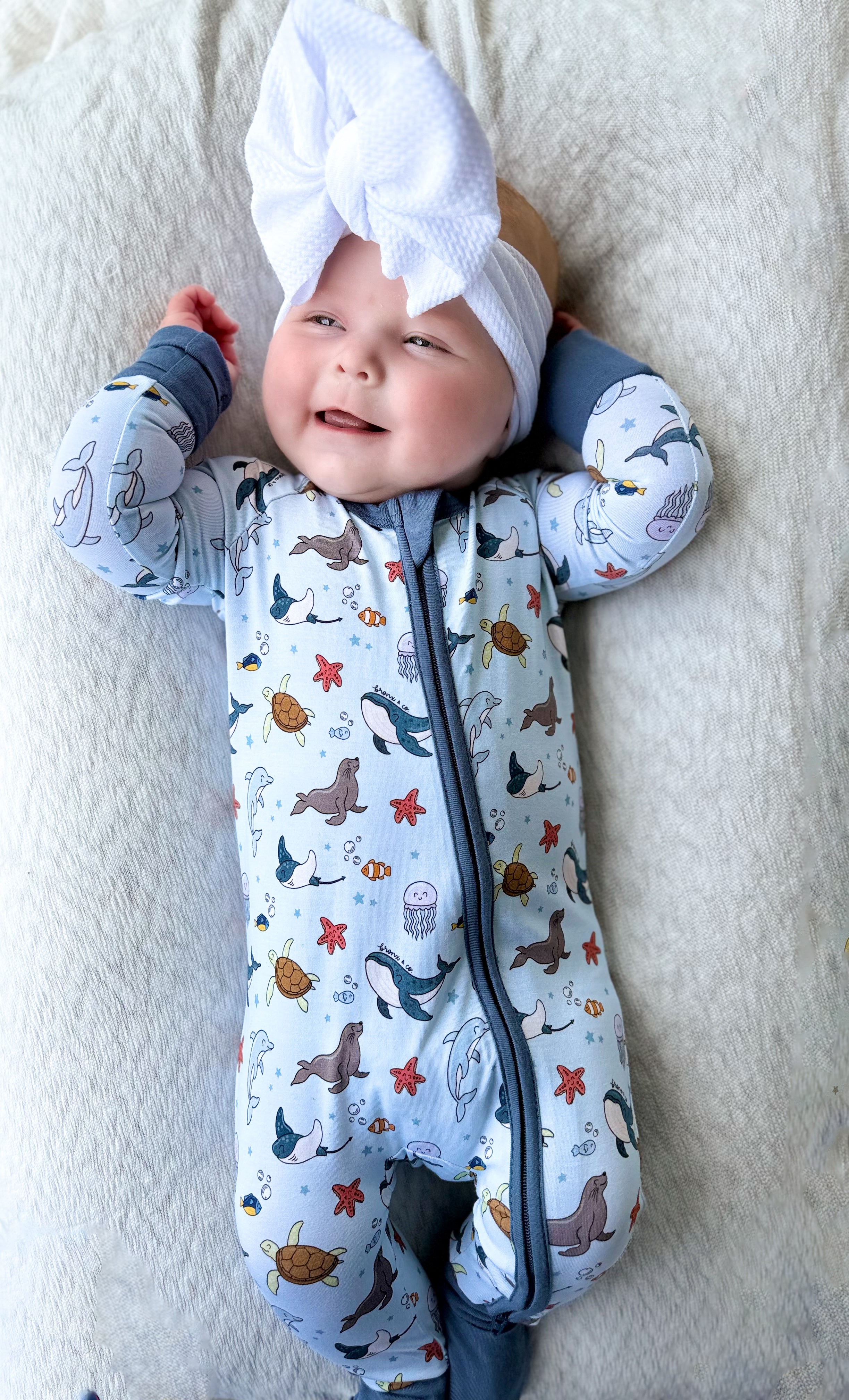 Sealife Double Zippy Romper