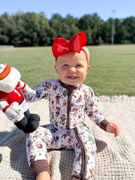 Gameday Mascots Double Zippy Romper