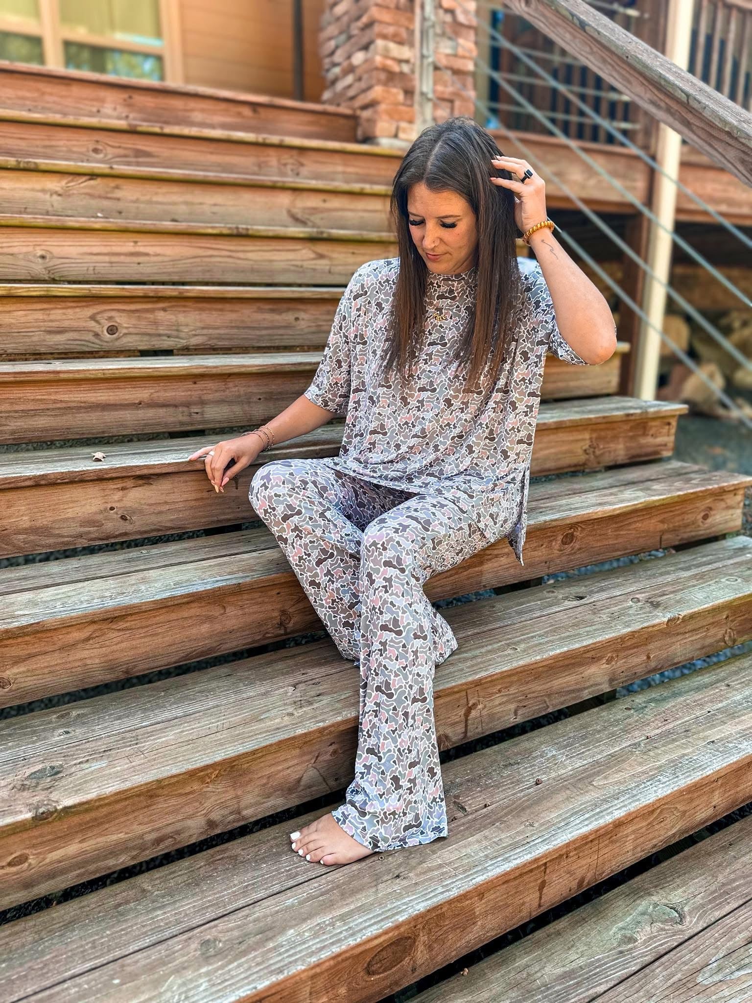 Duck Camo Womens Daywear Pant Set