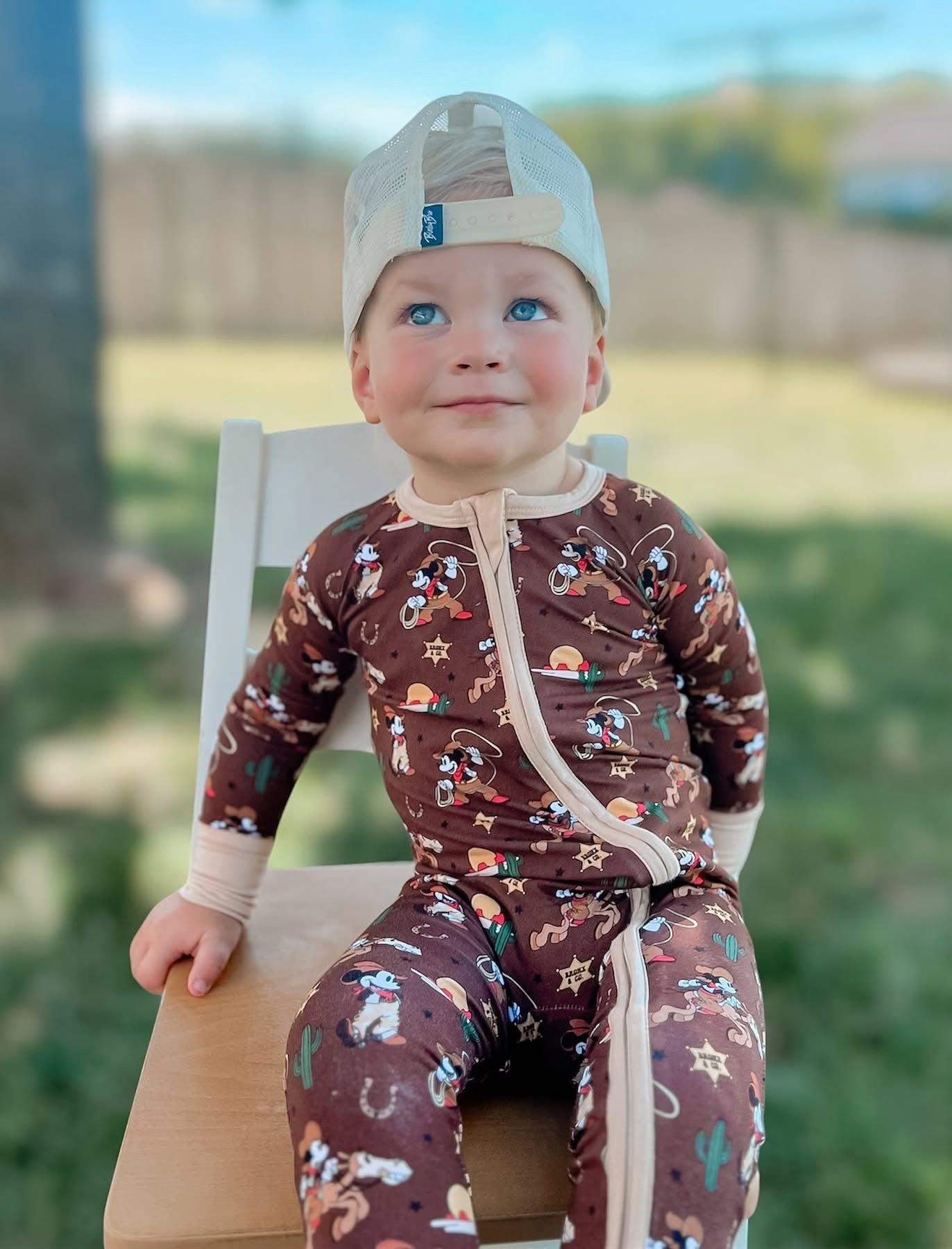 Western Rodeo Double Zippy Romper