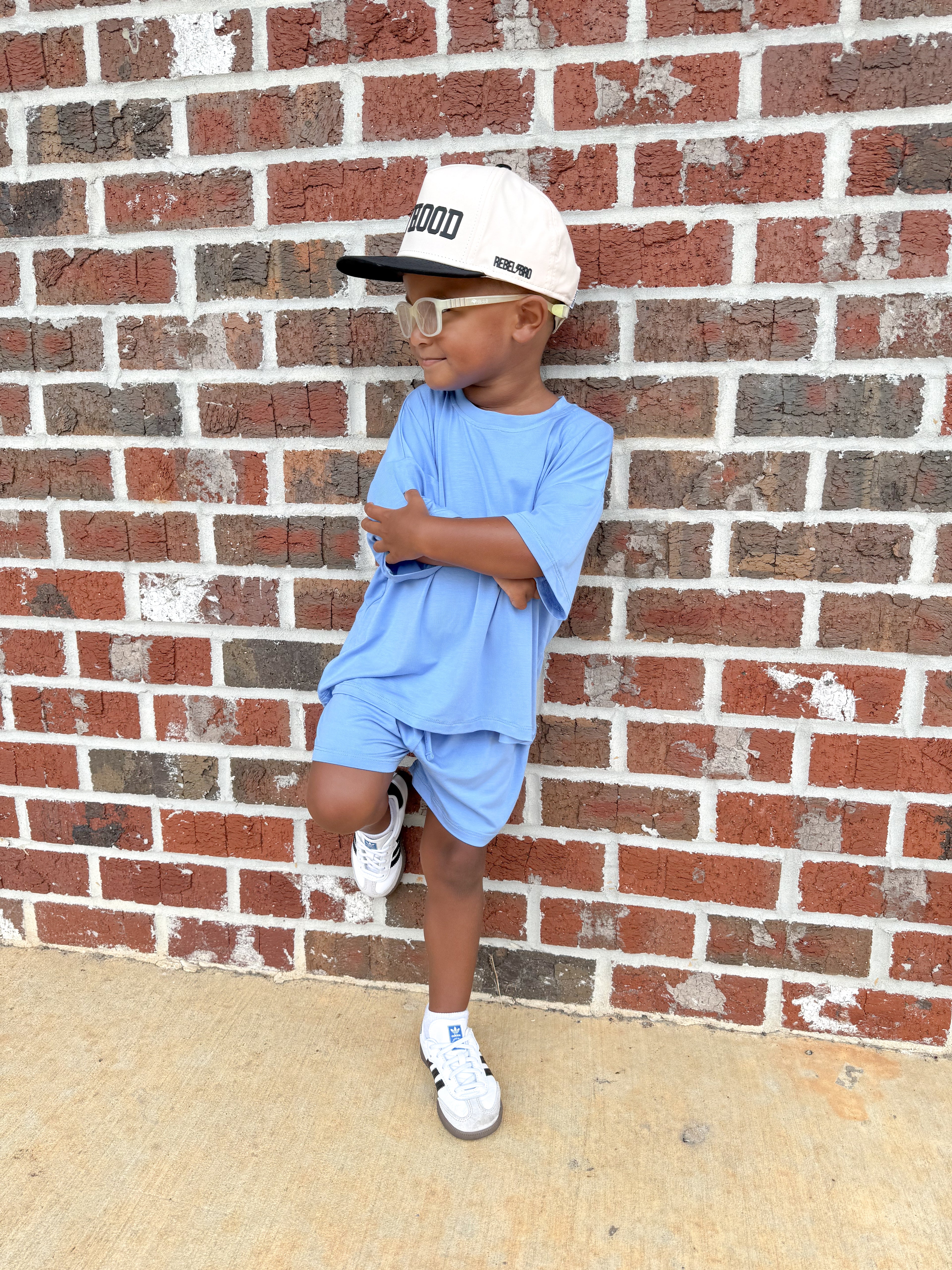 Blueberry Bonanza Oversized Short Set