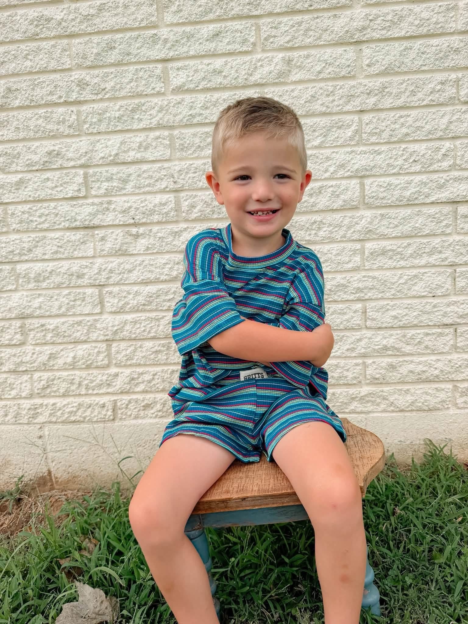 Arcade Nights Kids Ribbed Short Set