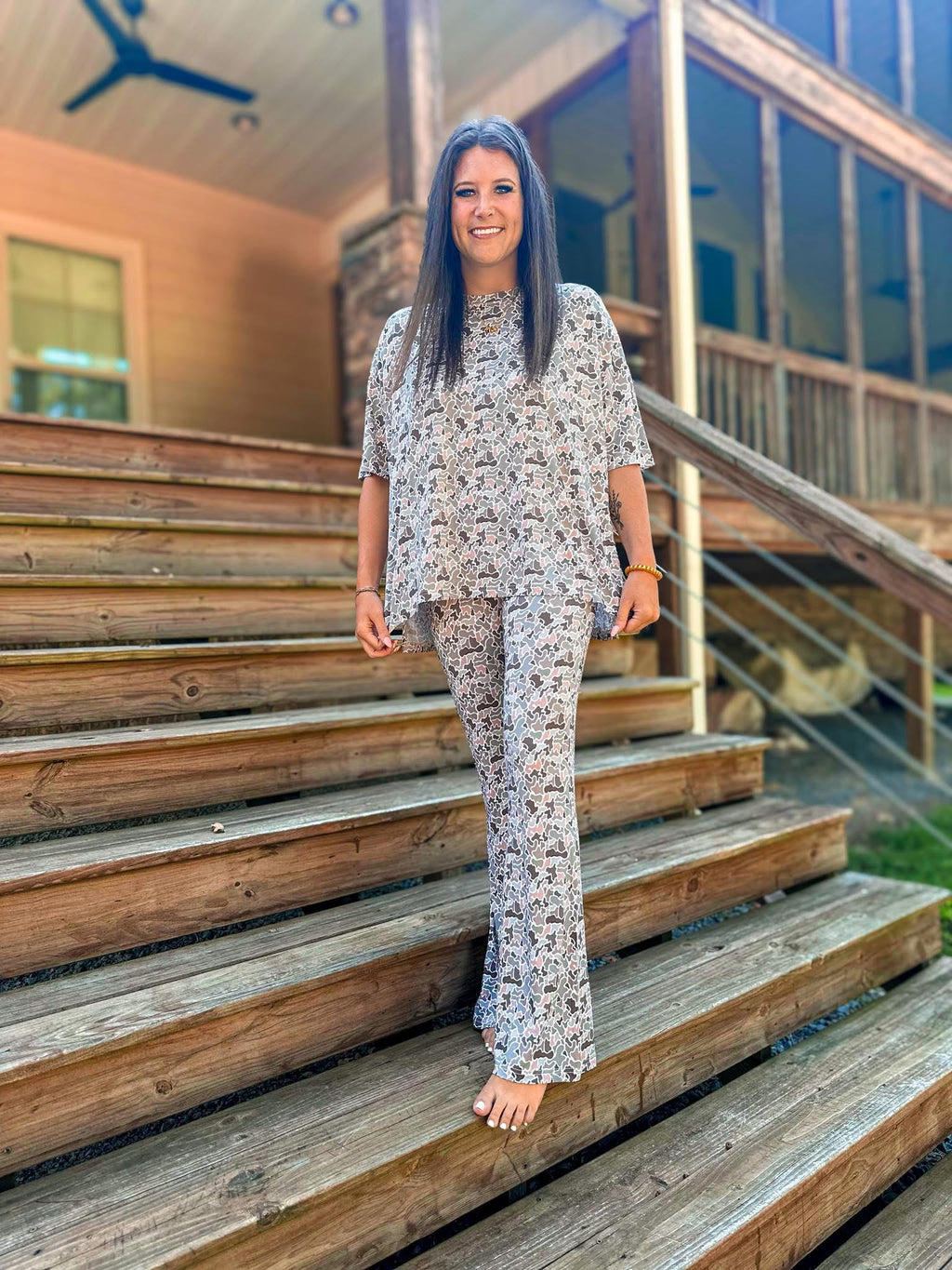 Duck Camo Womens Daywear Pant Set
