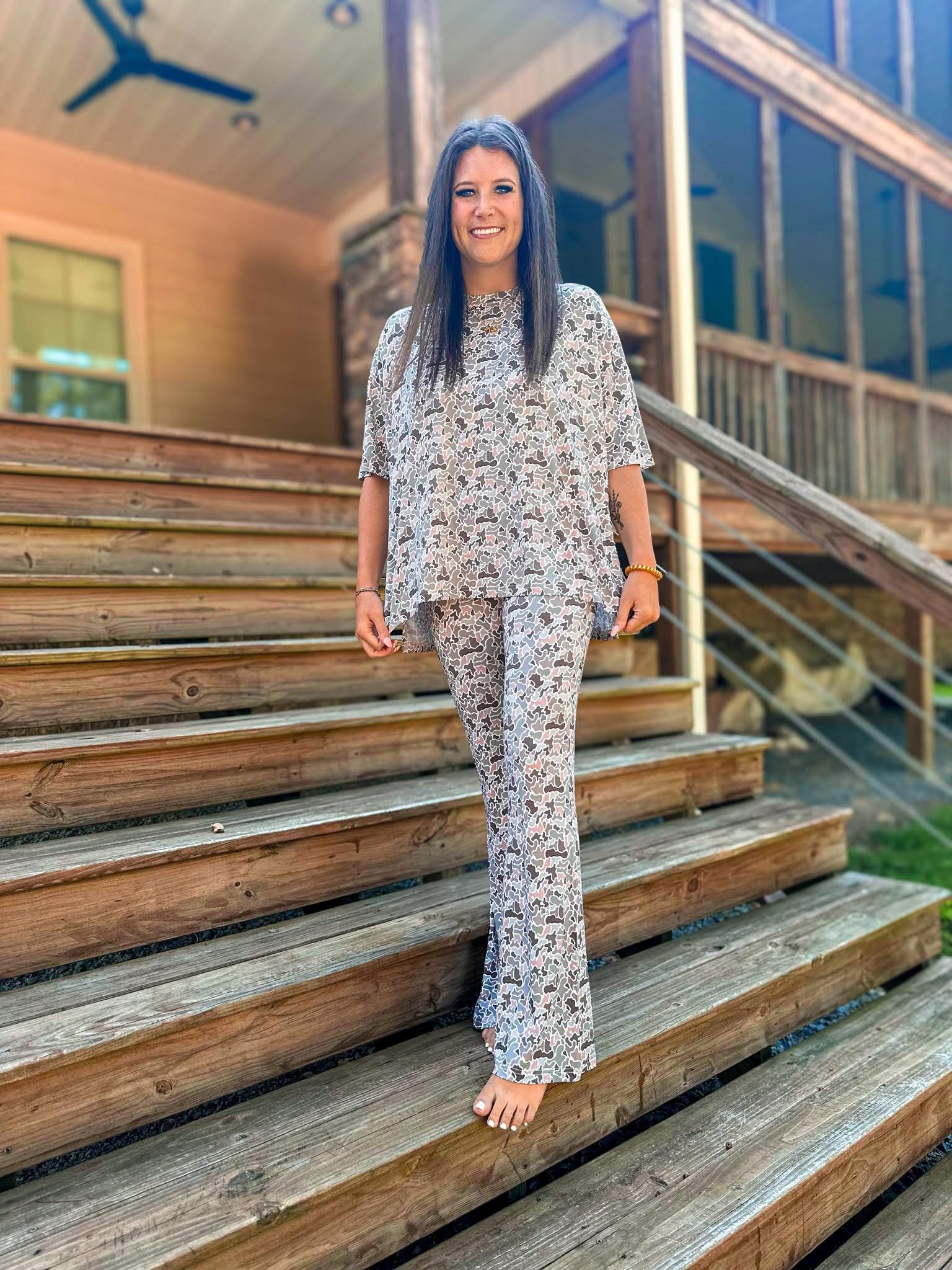 Duck Camo Womens Daywear Pant Set