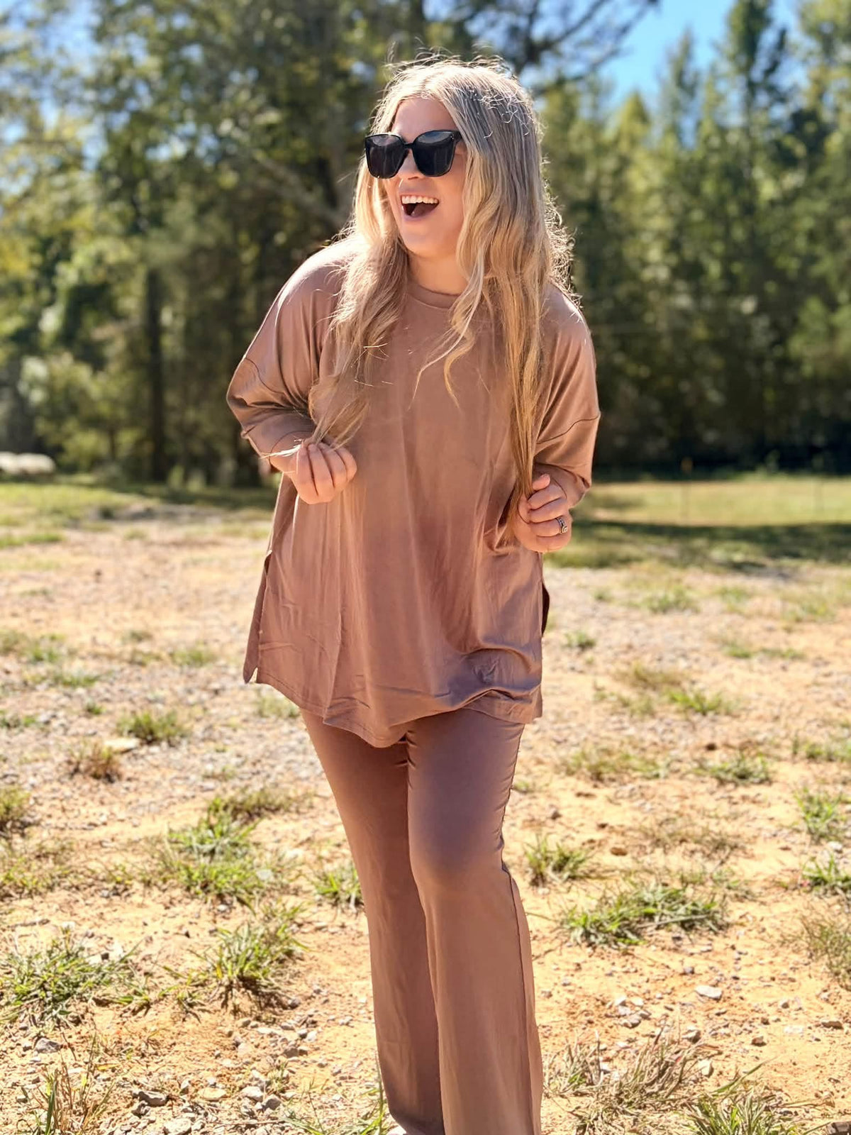 Taupe Womens Pant Set
