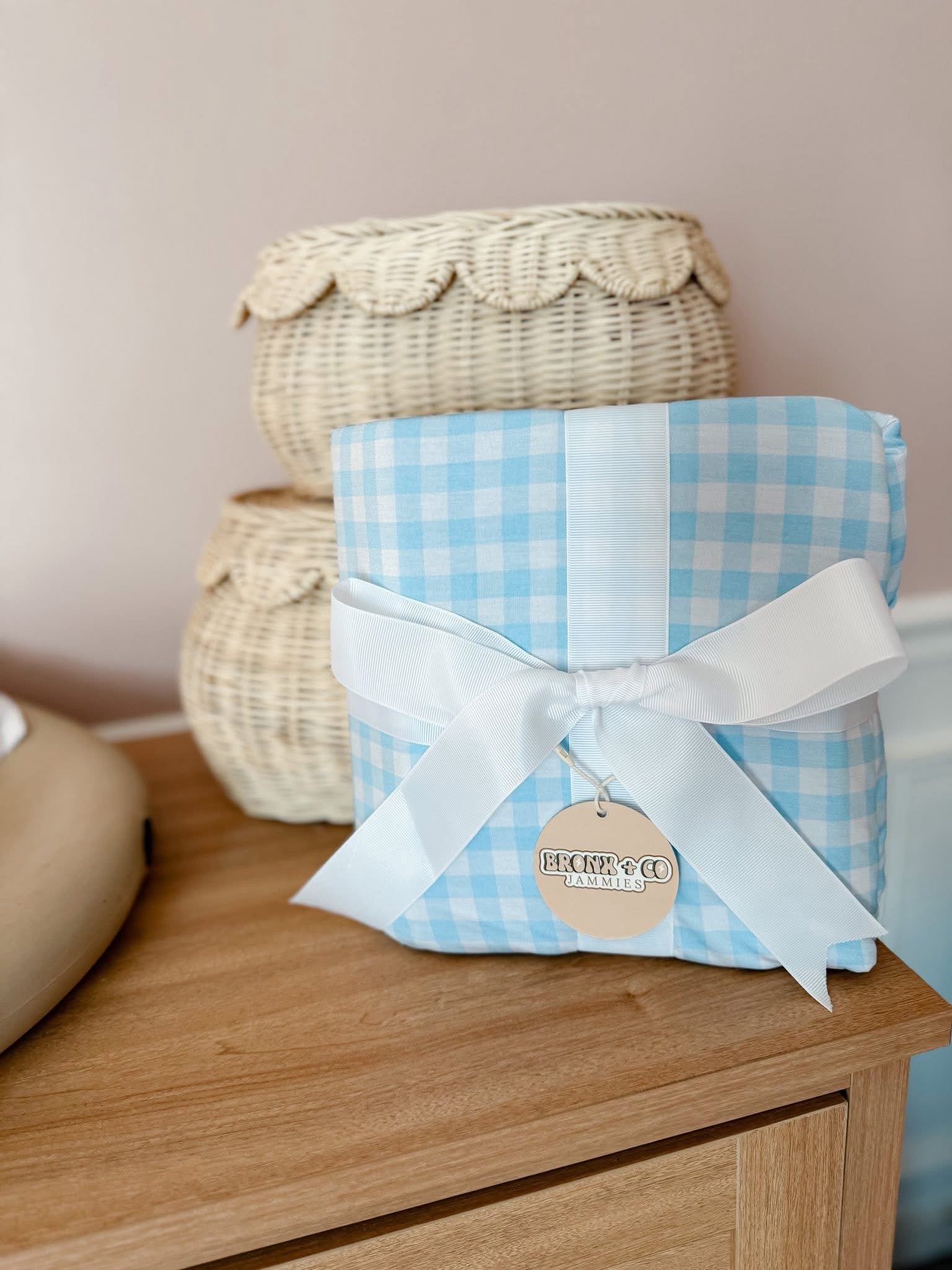 Blue Gingham Blanket