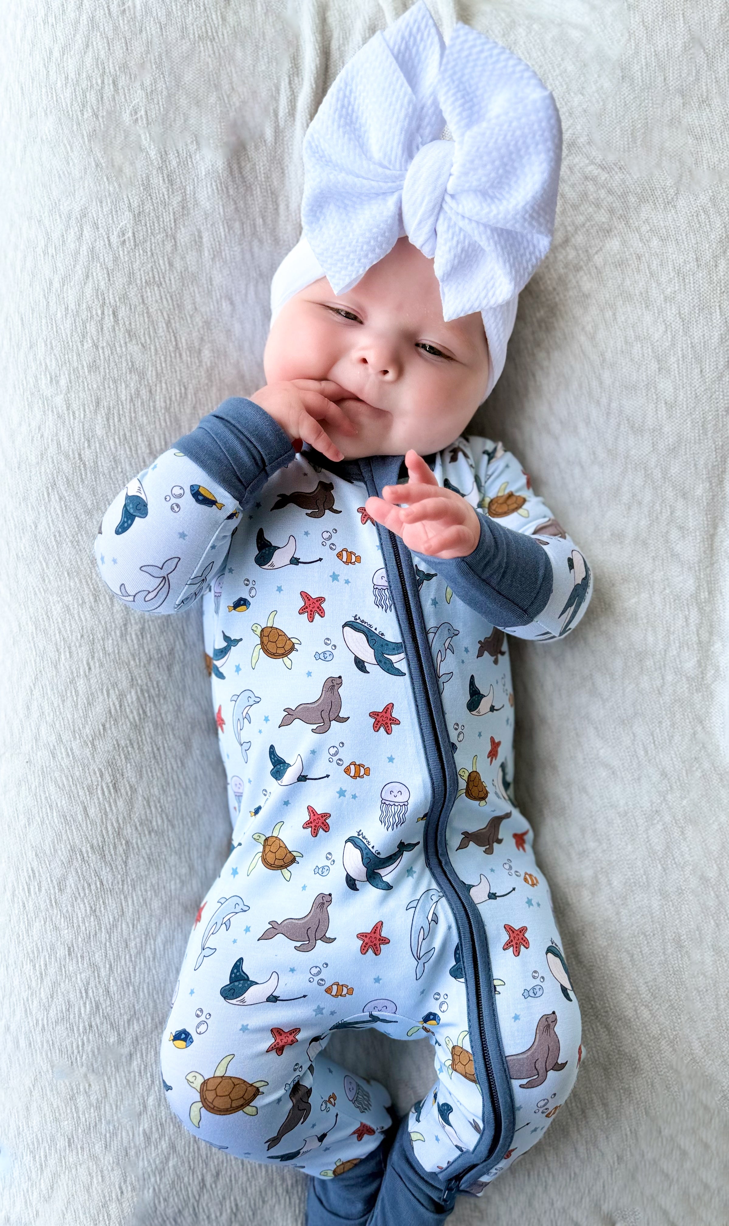 Sealife Double Zippy Romper
