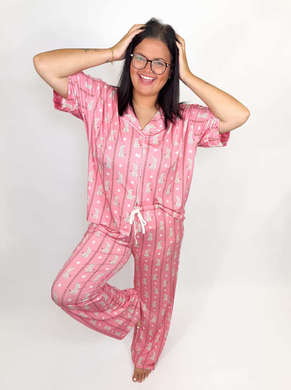 Pretty Leopards Womens Pant Set