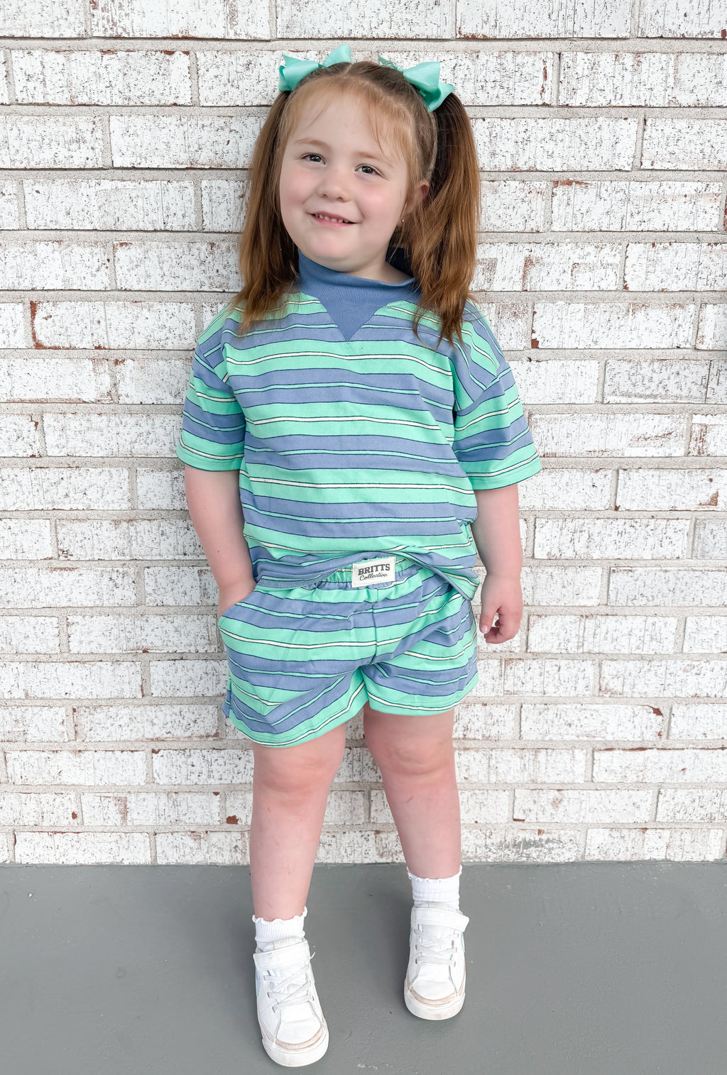 Blue Lagoon Kids Mockneck Short Set