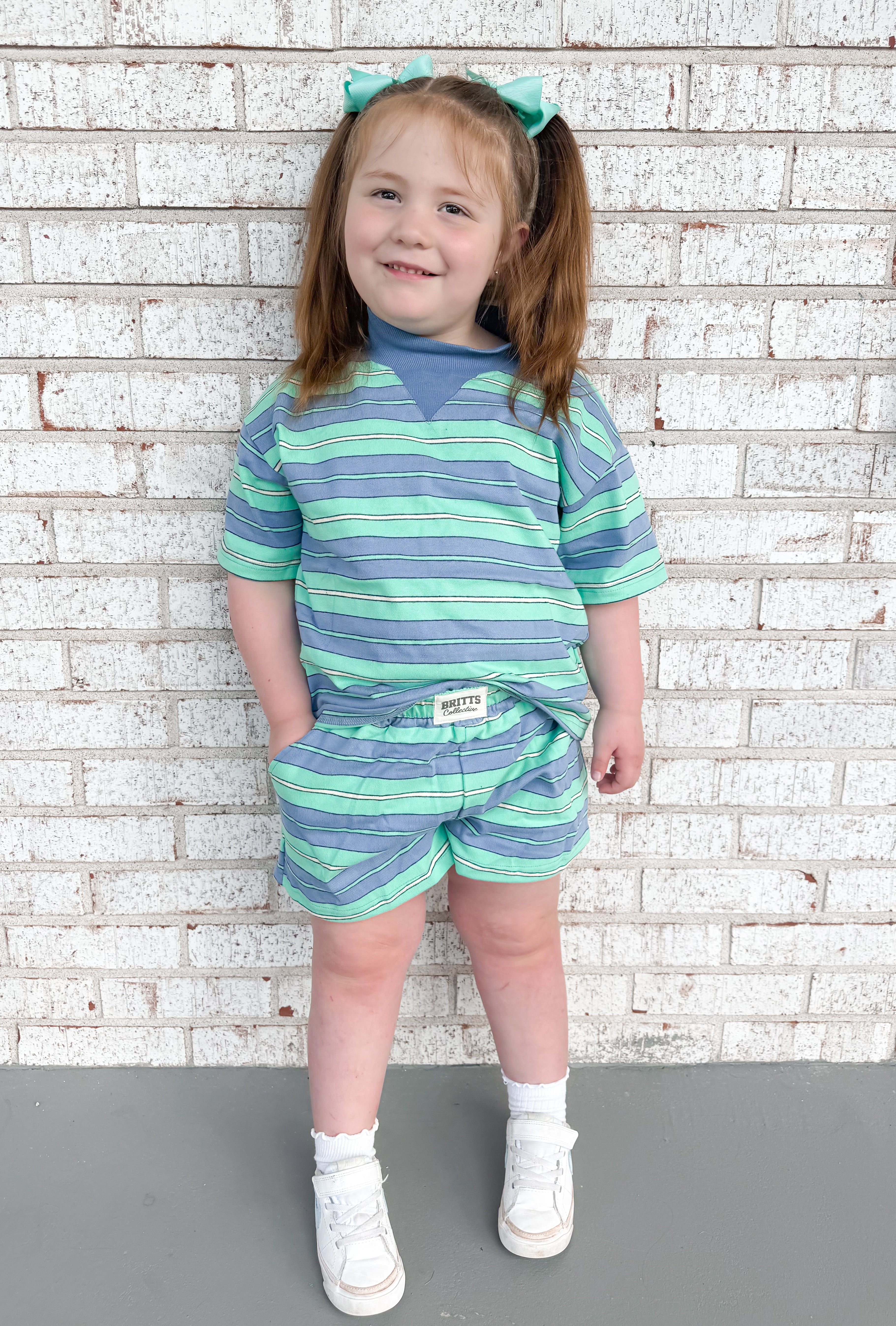 Blue Lagoon Kids Mockneck Short Set