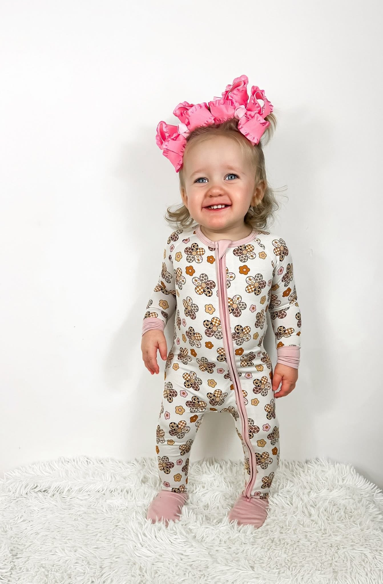 Groovy Garden Double Zippy Romper