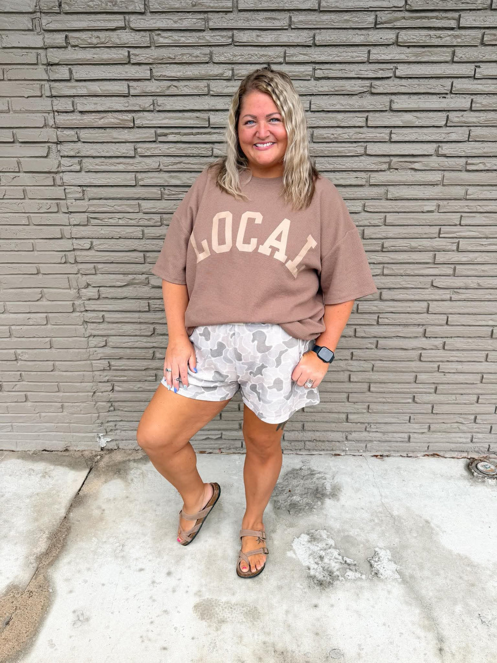 Local Waffle Knit Short Set