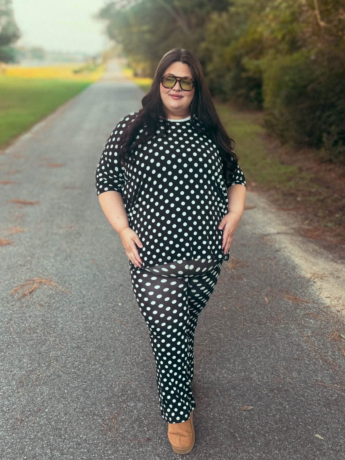 Oreo Dots Womens Pant Set