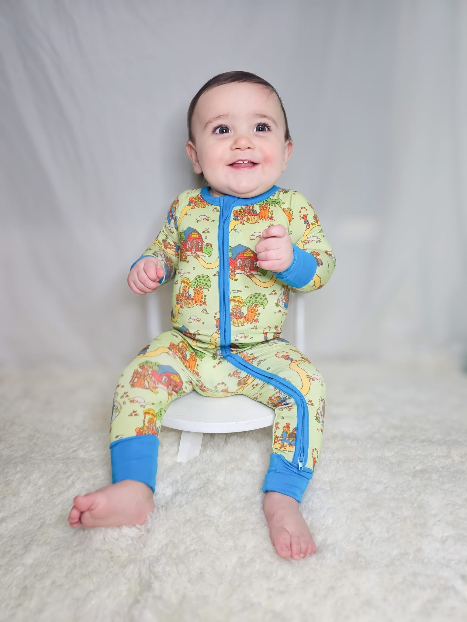 Story Time Bears Double Zippy Romper