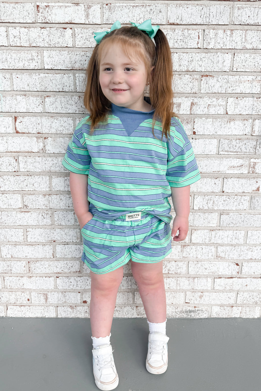 Blue Lagoon Kids Mockneck Short Set