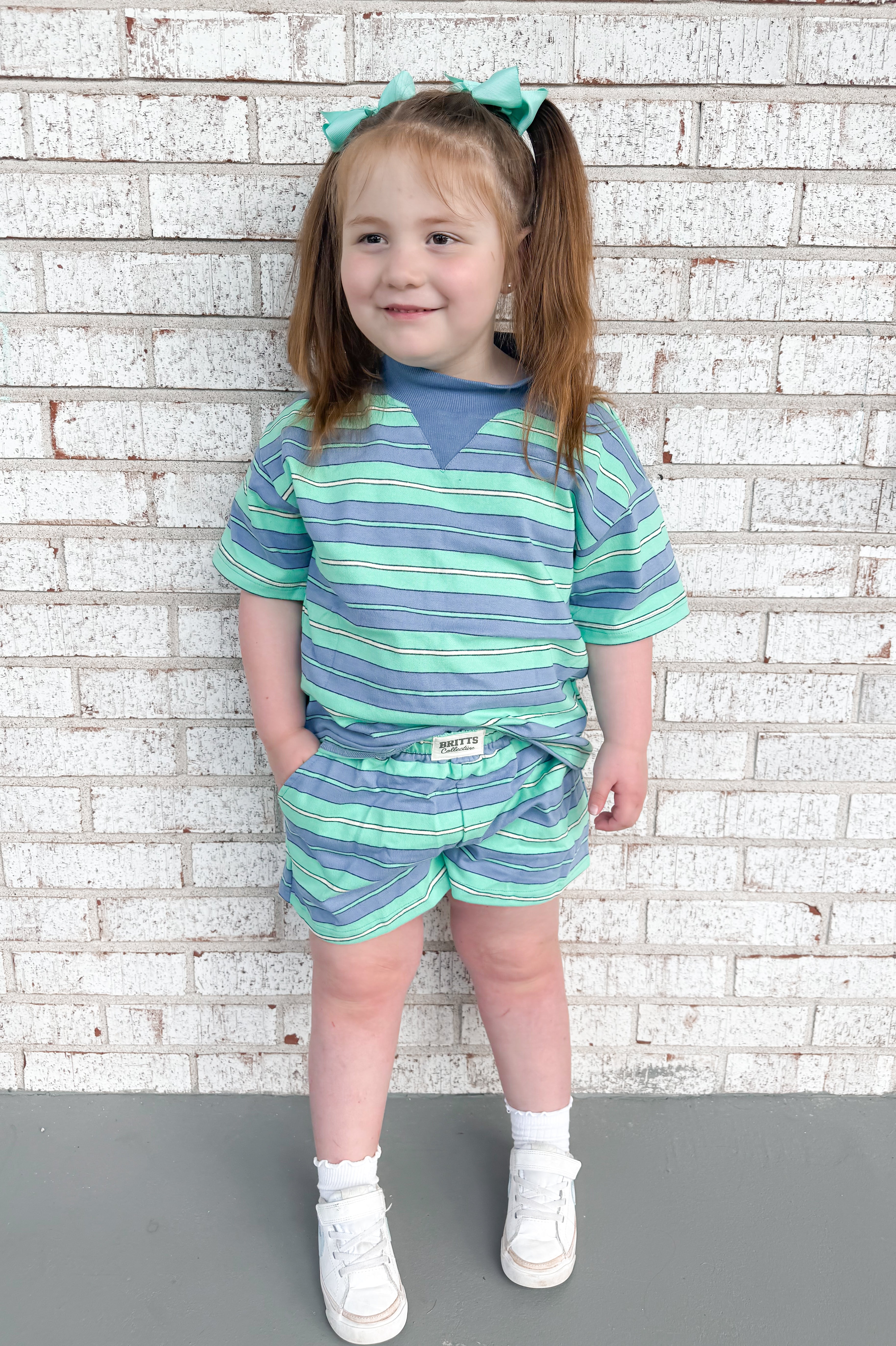 Blue Lagoon Kids Mockneck Short Set