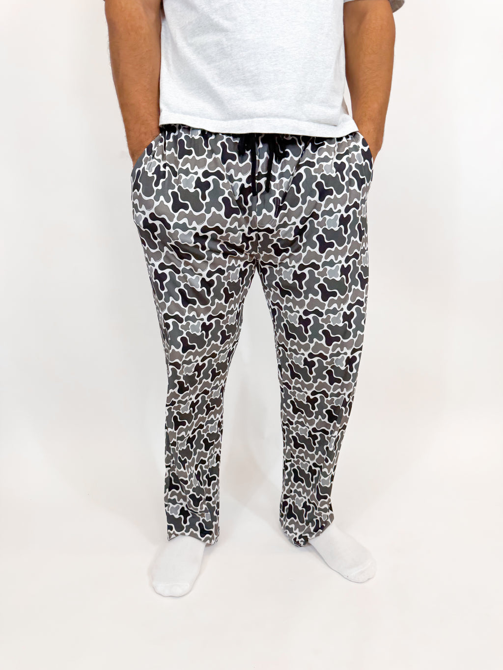 Onyx Camo Unisex Straight Leg Pants