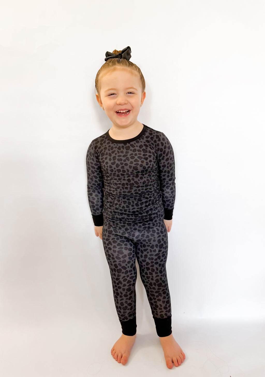 Charcoal Cheetah Two Piece Set