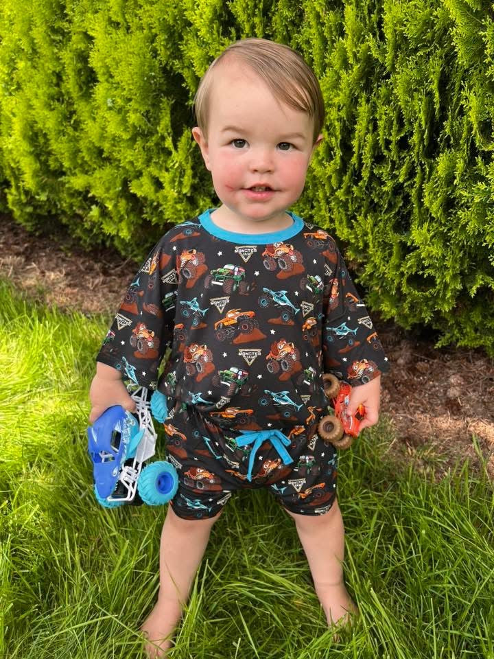 Mud Mayhem Kids Oversized Short Set