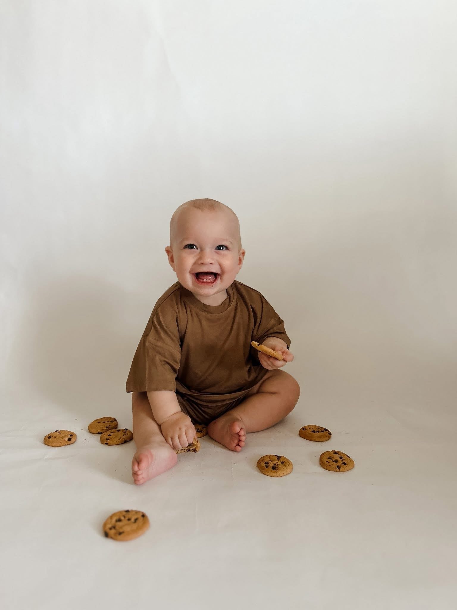 Chocolate Chip Oversized Short Set