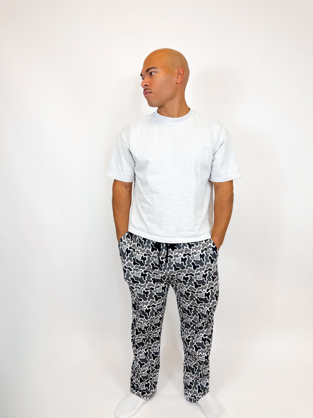 Onyx Camo Unisex Straight Leg Pants