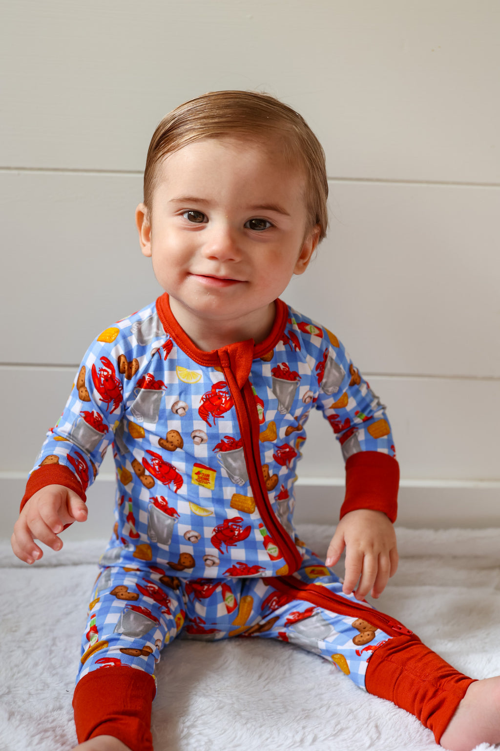 Bronx&Co. Crawfish Boil Double Zippy Romper