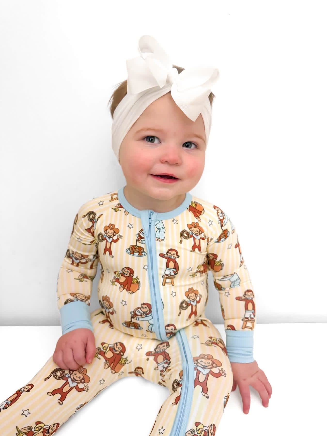 Monkey Business Double Zippy Romper