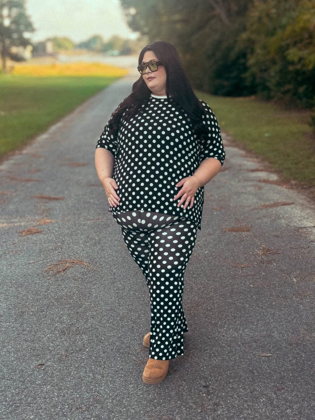 Oreo Dots Womens Pant Set
