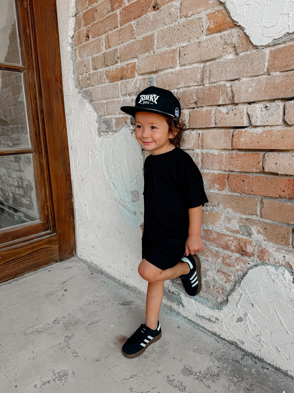 Black licorice Oversized Short Set