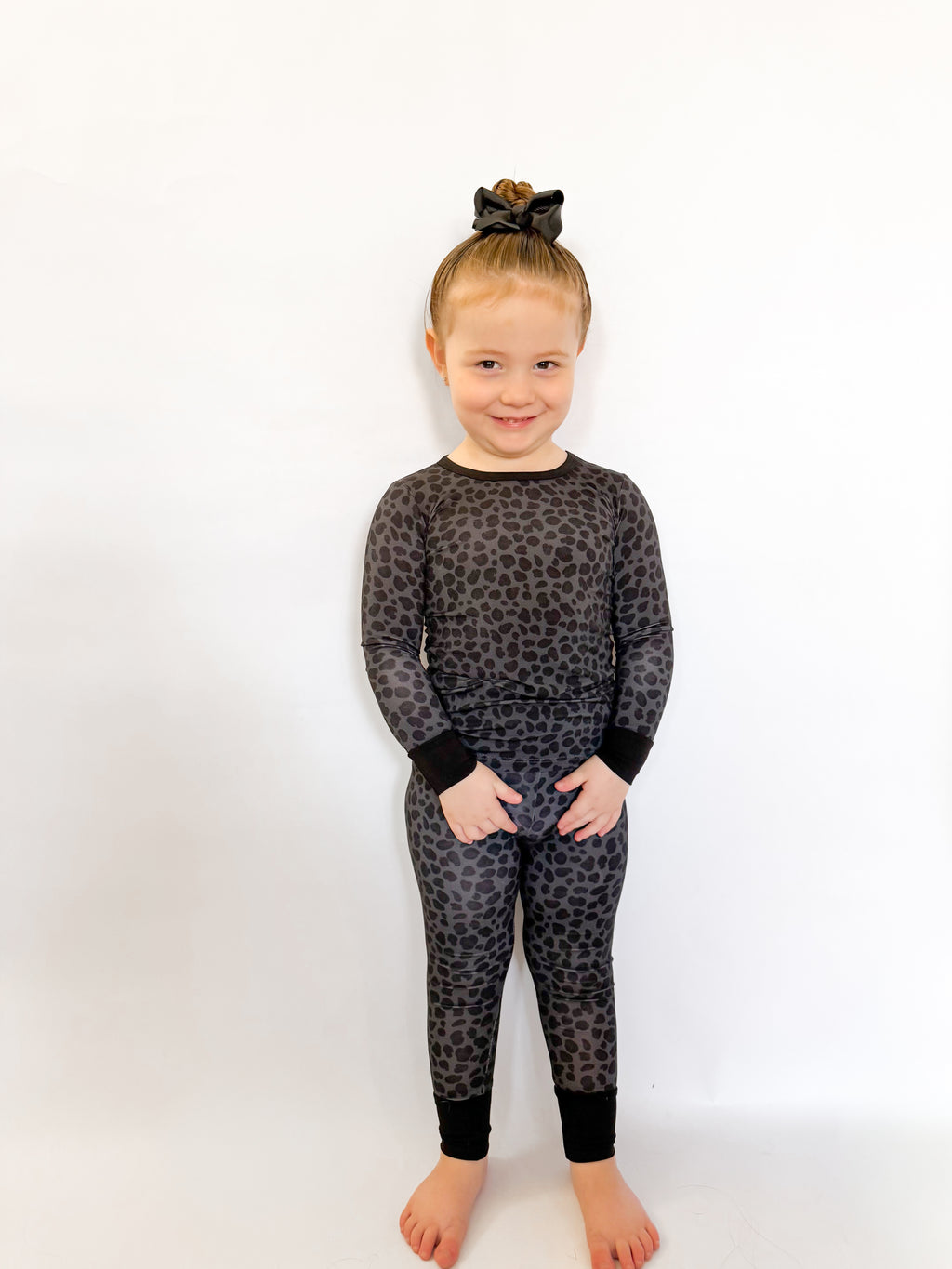 Charcoal Cheetah Two Piece Set
