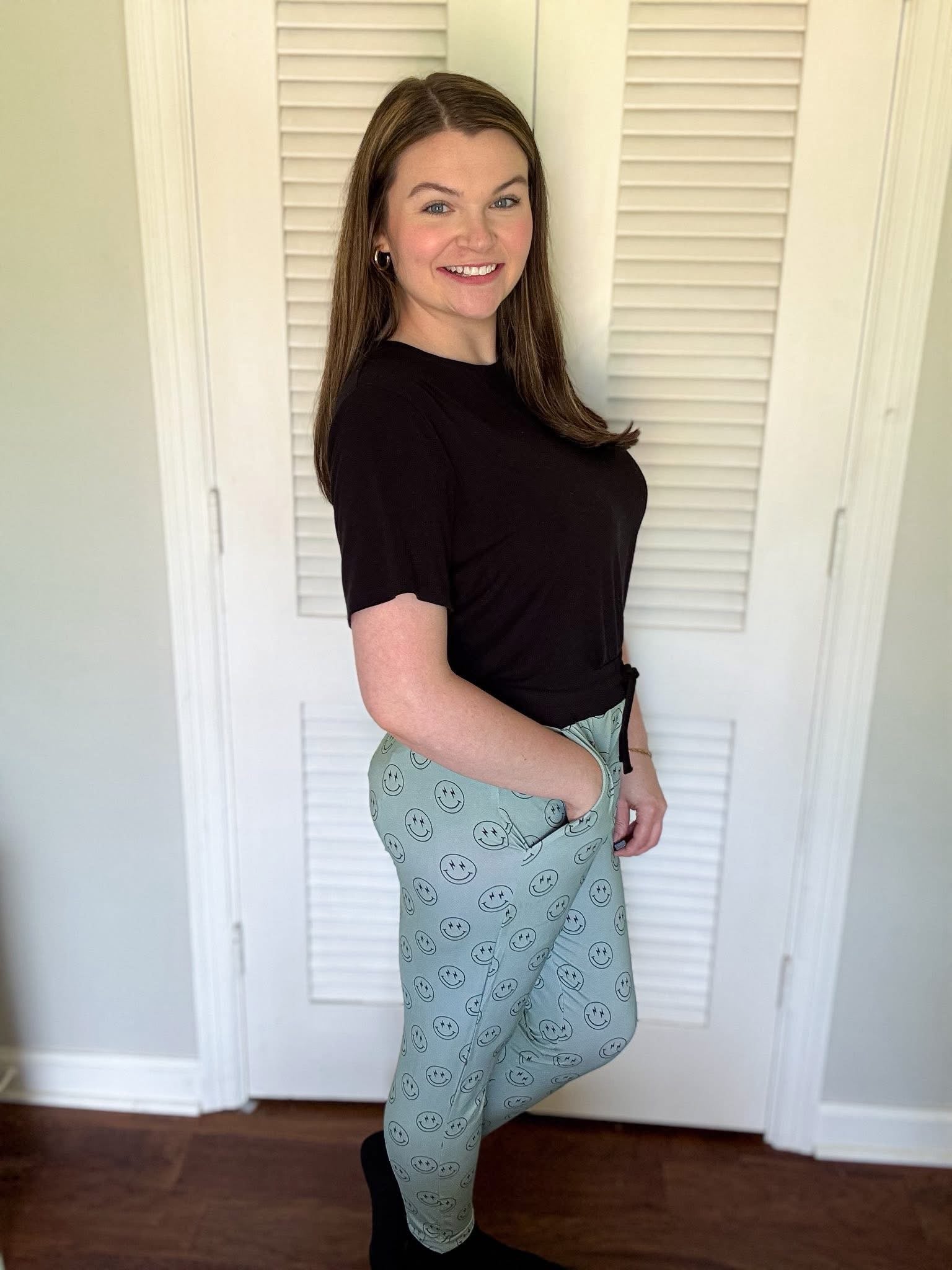 Pistachio Smiley Joggers