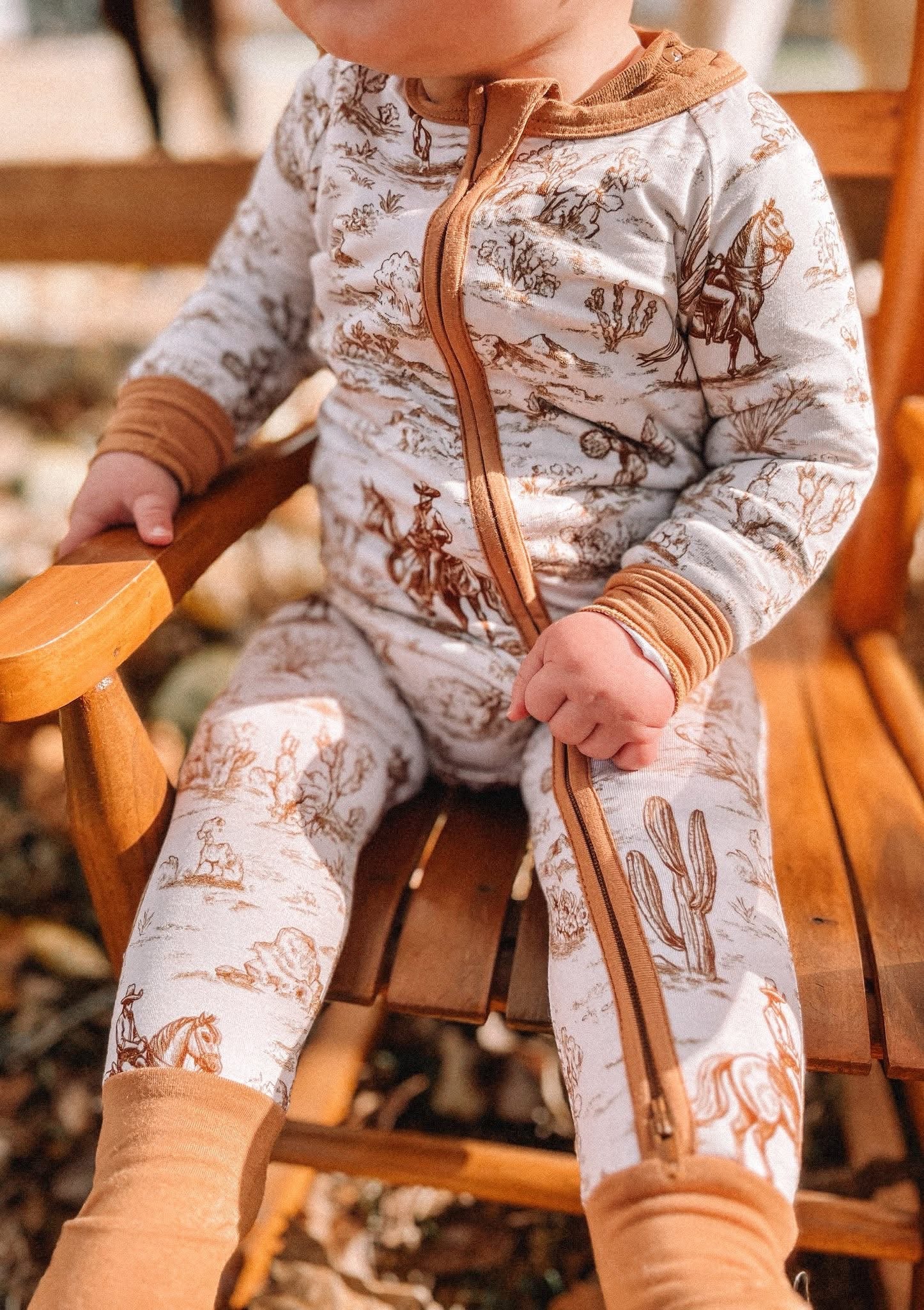 Western Heirloom Double Zippy Romper