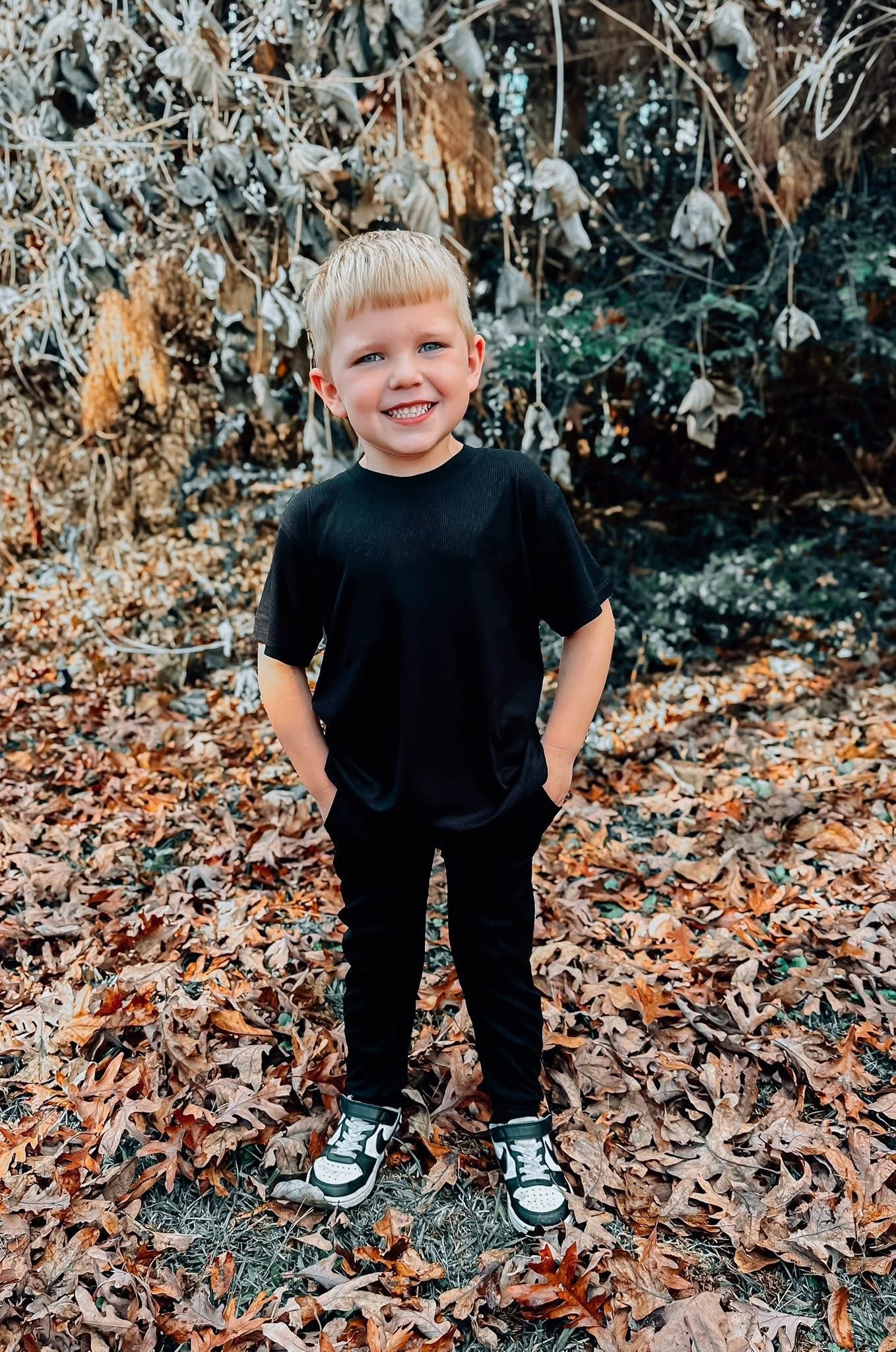 Onyx Ribbed Oversized Tee