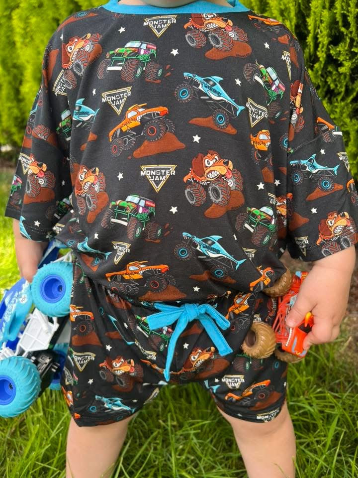 Mud Mayhem Kids Oversized Short Set