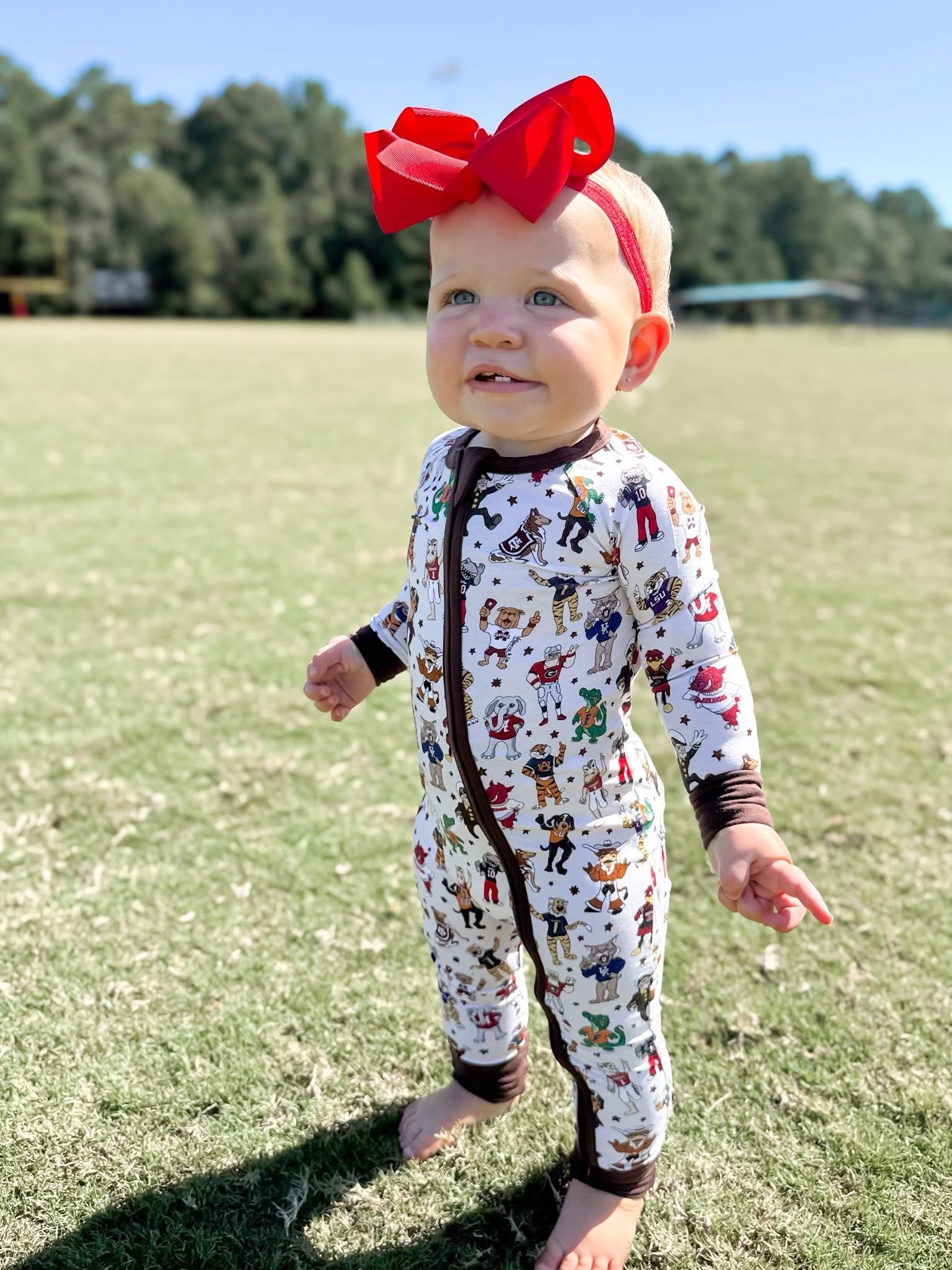 Gameday Mascots Double Zippy Romper